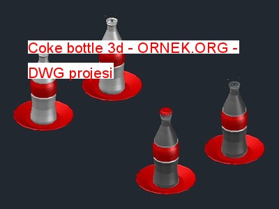 Coke bottle 3d Autocad Çizimi