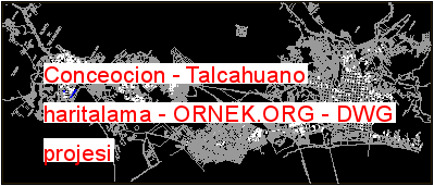 Conceocion - Talcahuano haritalama Autocad Çizimi