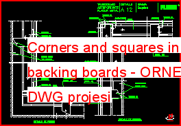 Corners and squares in direct backing boards
