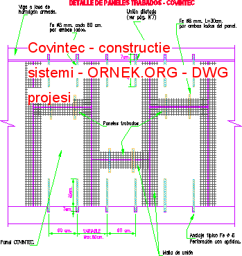 Covintec - constructie sistemi Autocad Çizimi