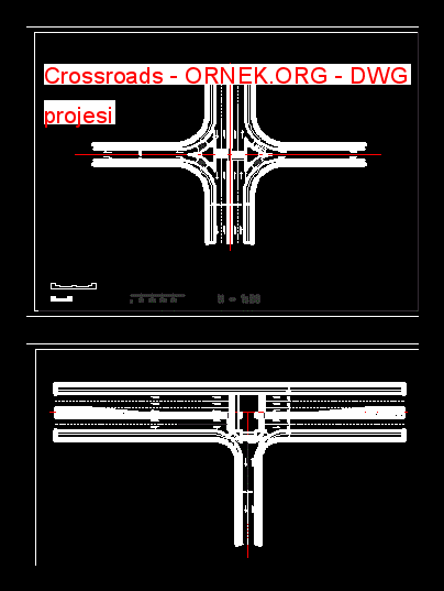 Crossroads Autocad Çizimi