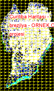 Curitiba Haritası - brezilya