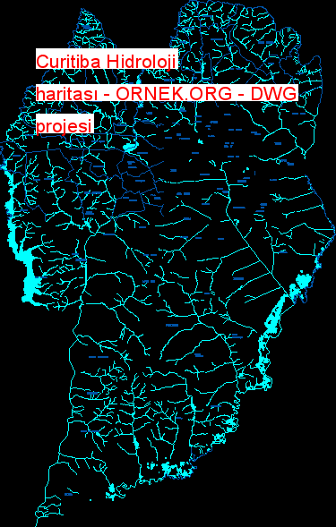 Curitiba Hidroloji haritası