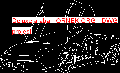 Deluxe araba Autocad Çizimi