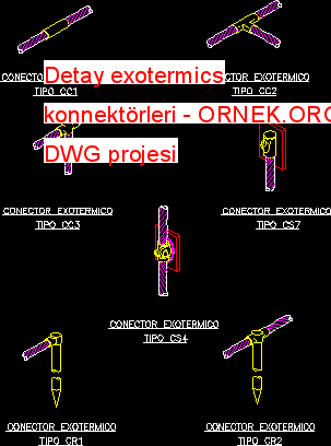 Detay exotermics konnektörleri