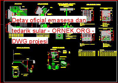Detay oficial emasesa dan tedarik sular Autocad Çizimi