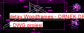 detay Woodframes Autocad Çizimi