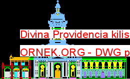 Divina Providencia kilise Autocad Çizimi