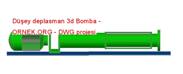 Düşey deplasman 3d Bomba Autocad Çizimi