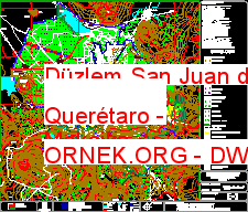 Düzlem San Juan del Rio - Querétaro -
Meksika Autocad Çizimi