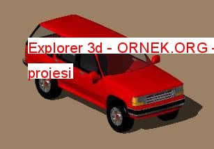 Explorer 3d Autocad Çizimi