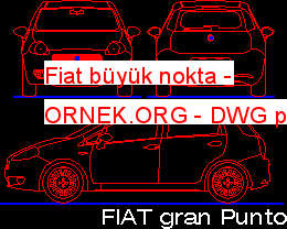 Fiat büyük nokta Autocad Çizimi