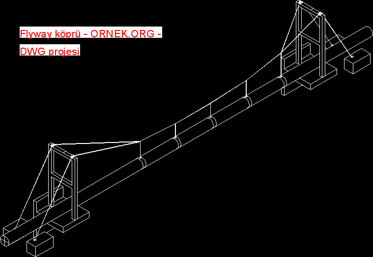 Flyway köprü Autocad Çizimi