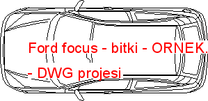 Ford focus - bitki Autocad Çizimi