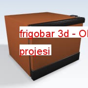 frigobar 3d Autocad Çizimi