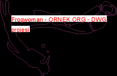 Frogwoman Autocad Çizimi