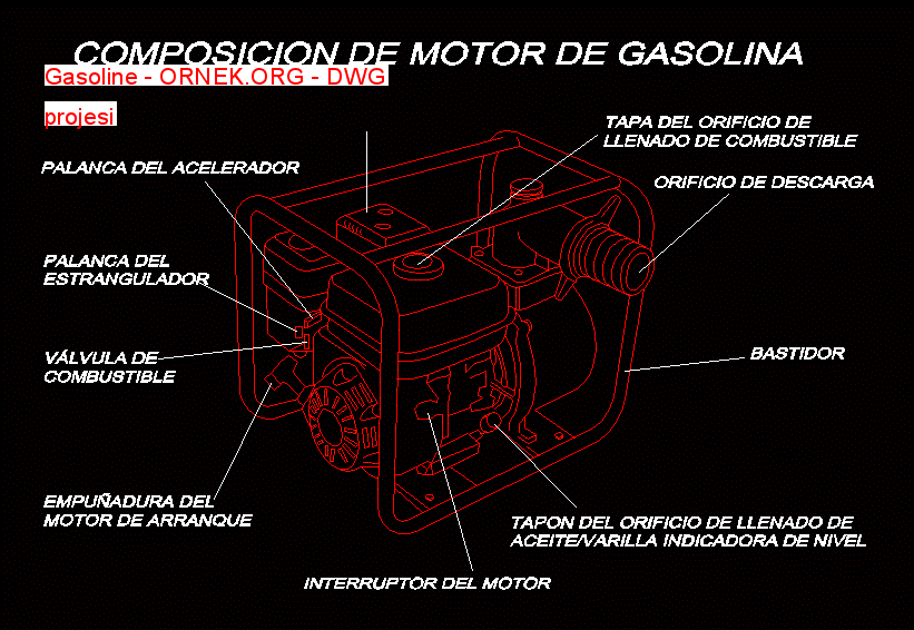 Gasoline Autocad Çizimi
