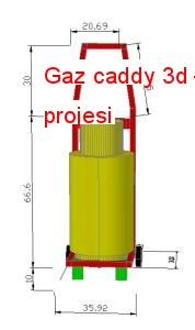 Gaz caddy 3d Autocad Çizimi