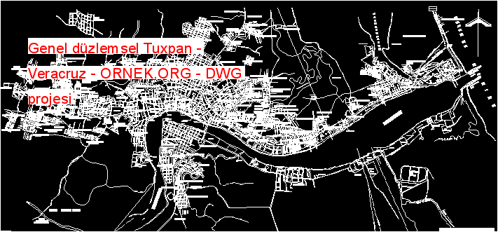 Genel düzlemsel Tuxpan - Veracruz