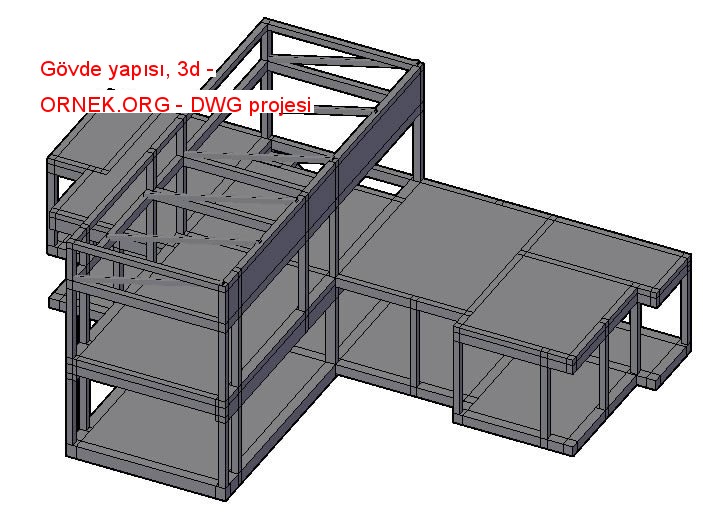 Gövde yapısı, 3d Autocad Çizimi