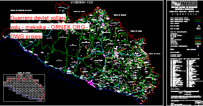 Guerrero devlet yolları yolu - meksika