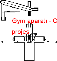 Gym aparatı Autocad Çizimi