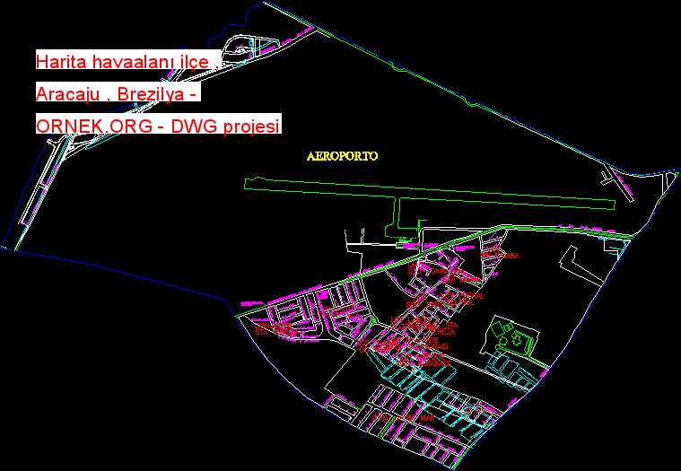 Harita havaalanı ilçe , Aracaju , Brezilya