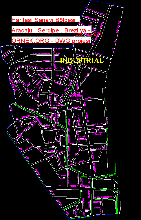 Haritası Sanayi Bölgesi , Aracaju , Sergipe , Brezilya