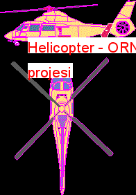 Helicopter Autocad Çizimi