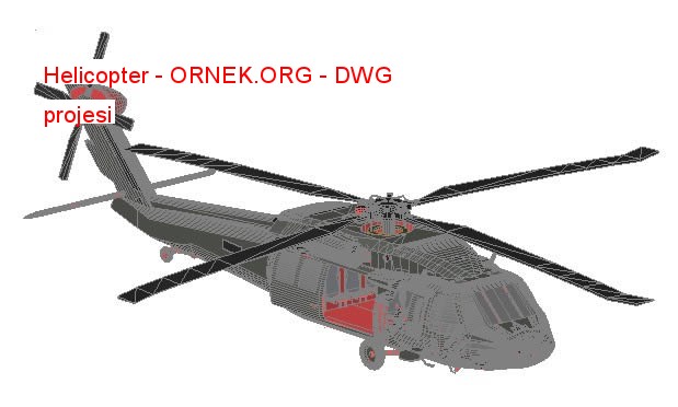 Helicopter Autocad Çizimi