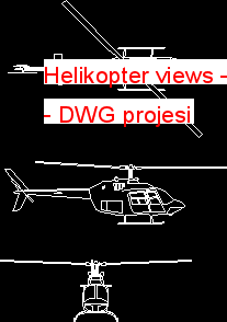 Helikopter views Autocad Çizimi