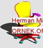 Herman Miller Aeron 3d Autocad Çizimi