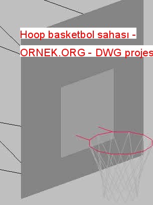 Hoop basketbol sahası Autocad Çizimi