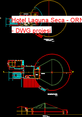 Hotel Laguna Seca Autocad Çizimi