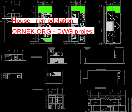 House - remodelation Autocad Çizimi