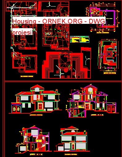 Housing Autocad Çizimi