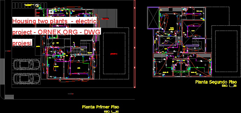 Housing two plants  - electric project