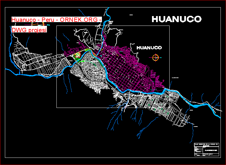Huanuco - Peru Autocad Çizimi