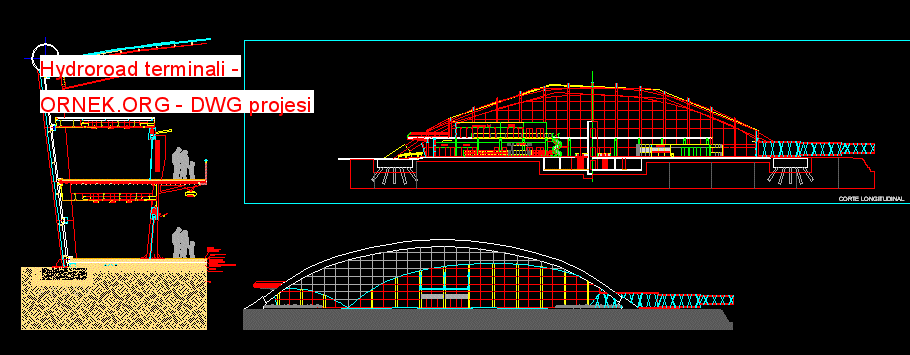 Hydroroad terminali Autocad Çizimi