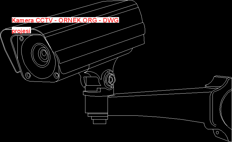 Kamera CCTV Autocad Çizimi