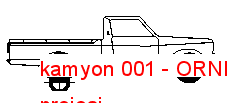 kamyon 001 Autocad Çizimi