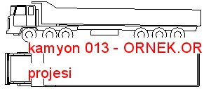 kamyon 013 Autocad Çizimi