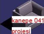 kanepe 041 Autocad Çizimi