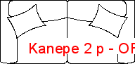 Kanepe 2 p