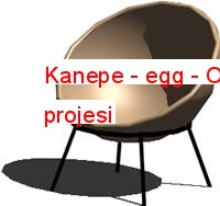 Kanepe - egg Autocad Çizimi