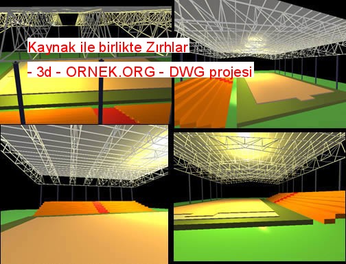 Kaynak ile birlikte Zırhlar - 3d Autocad Çizimi