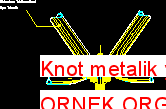 Knot metalik yapısı Autocad Çizimi