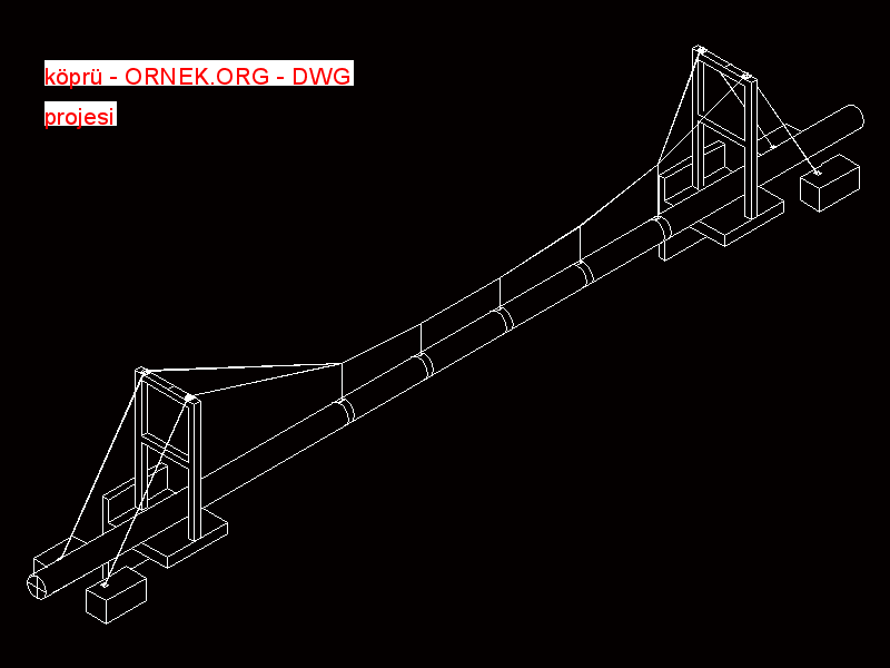 köprü Autocad Çizimi