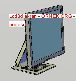 Lcd3d ekran Autocad Çizimi