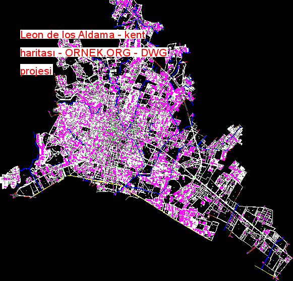 Leon de los Aldama - kent haritası